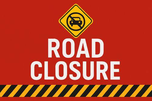 Road Closure: Christmas Light Switch On